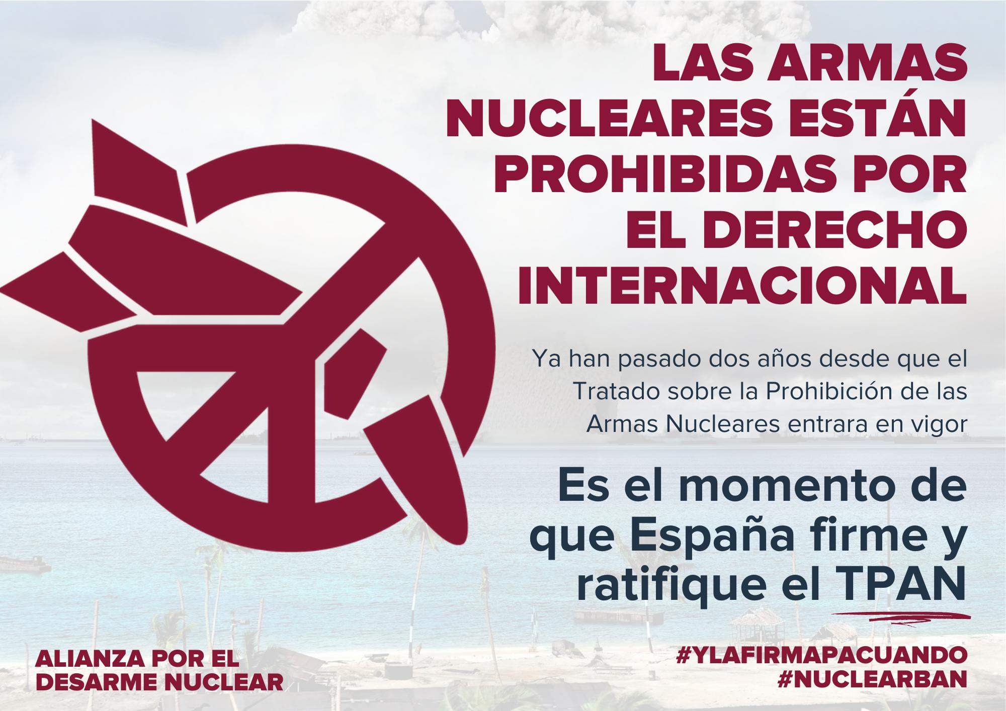 Cartel contra armas nucleares